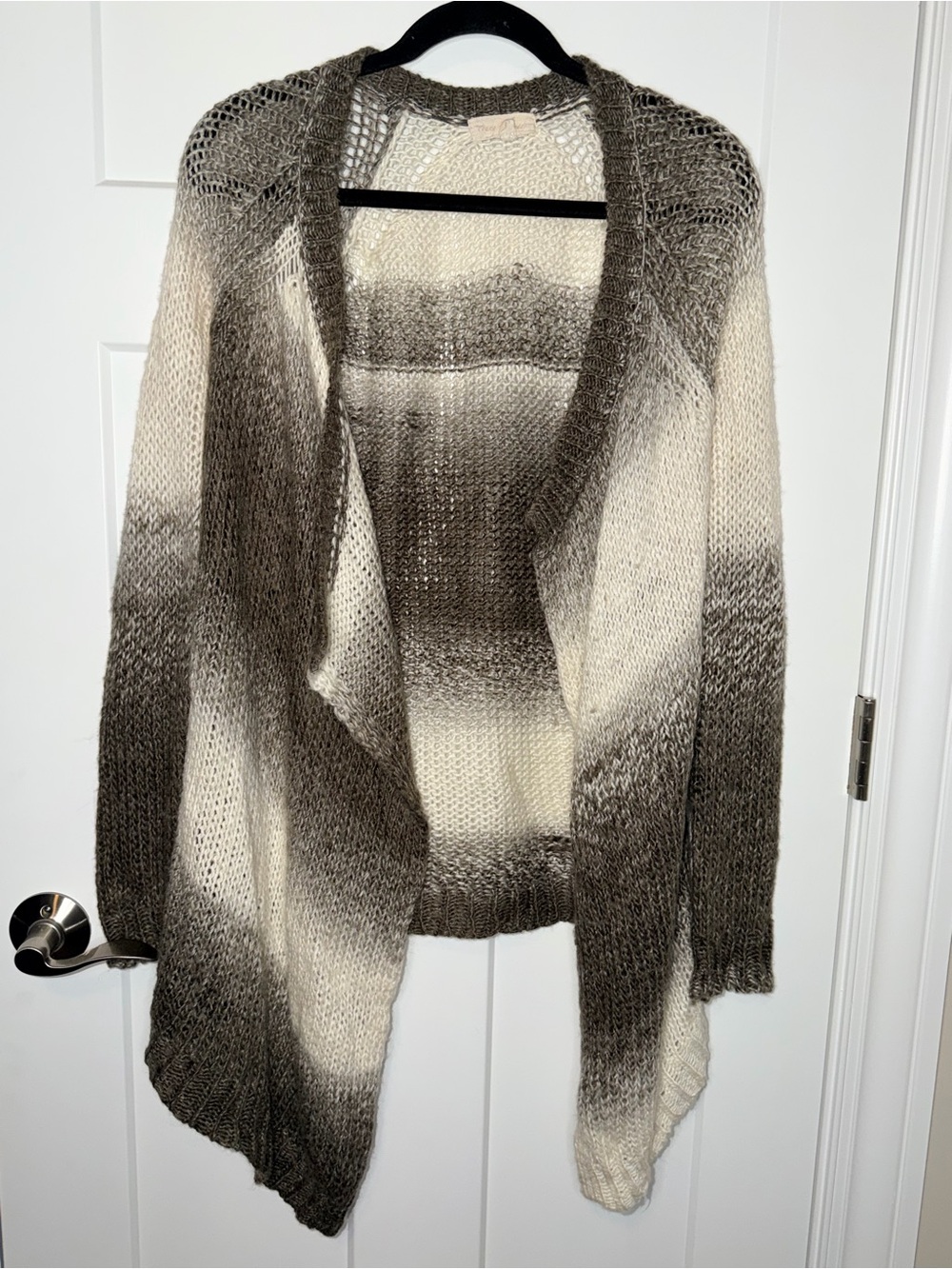 Young Threads Ombré Open Knit Cardigan